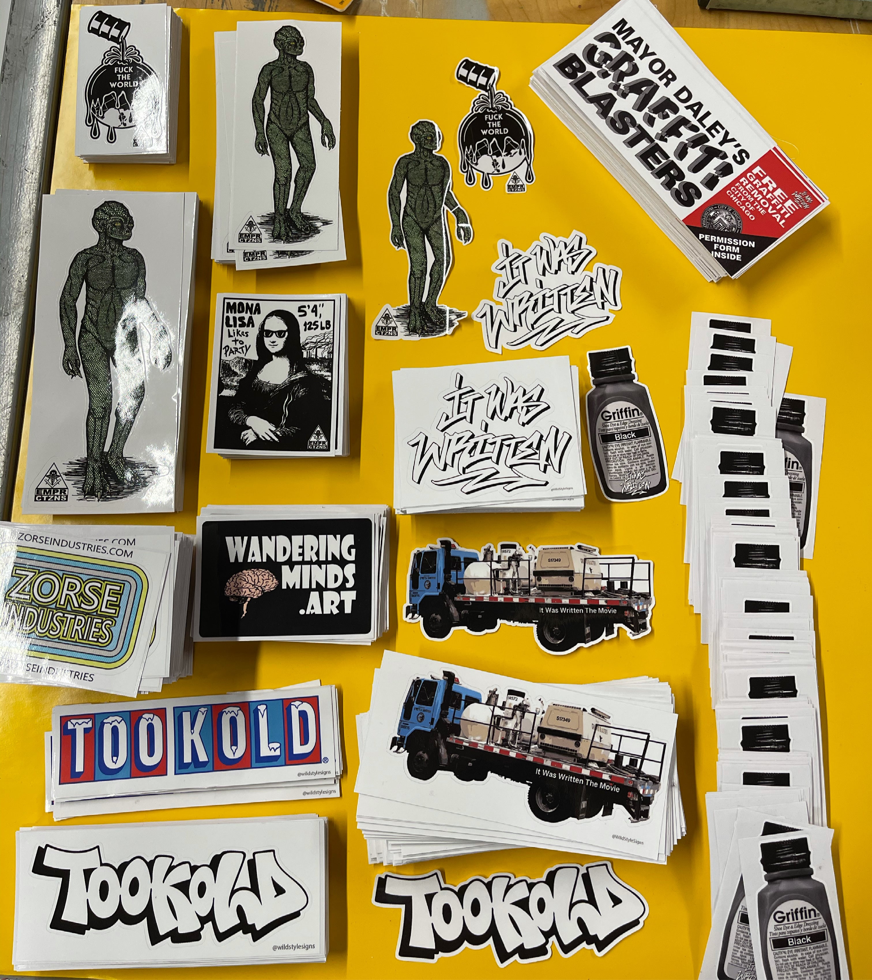 KISS CUT STICKERS *Permanent*
