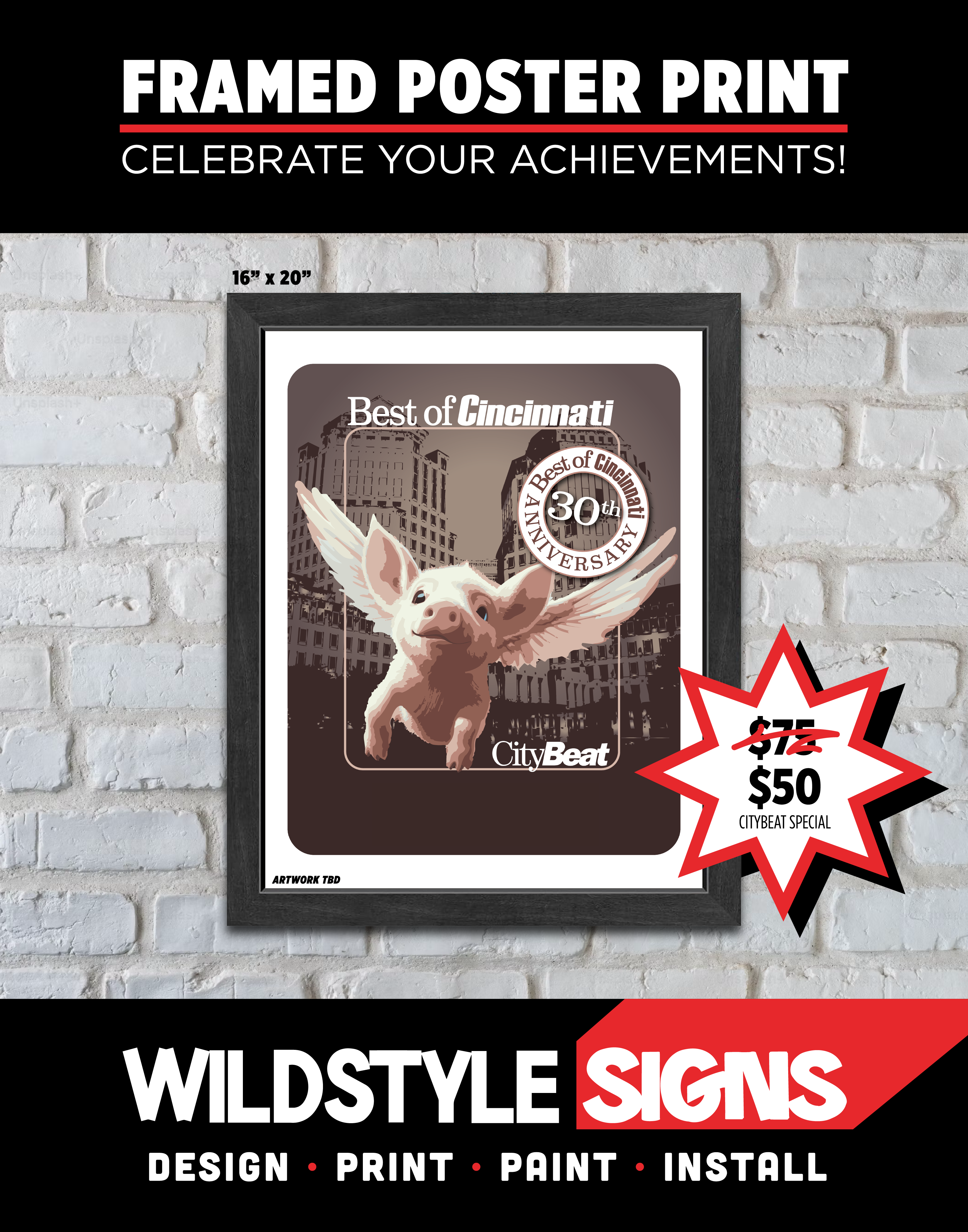 "Best Of" Award Print — 16" x 20" Framed Matte Photo Display